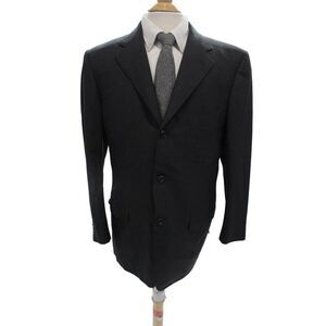 Ermenegildo Zegna Men's Long Sleeves Lined Blazert Jacket Gray Size 42